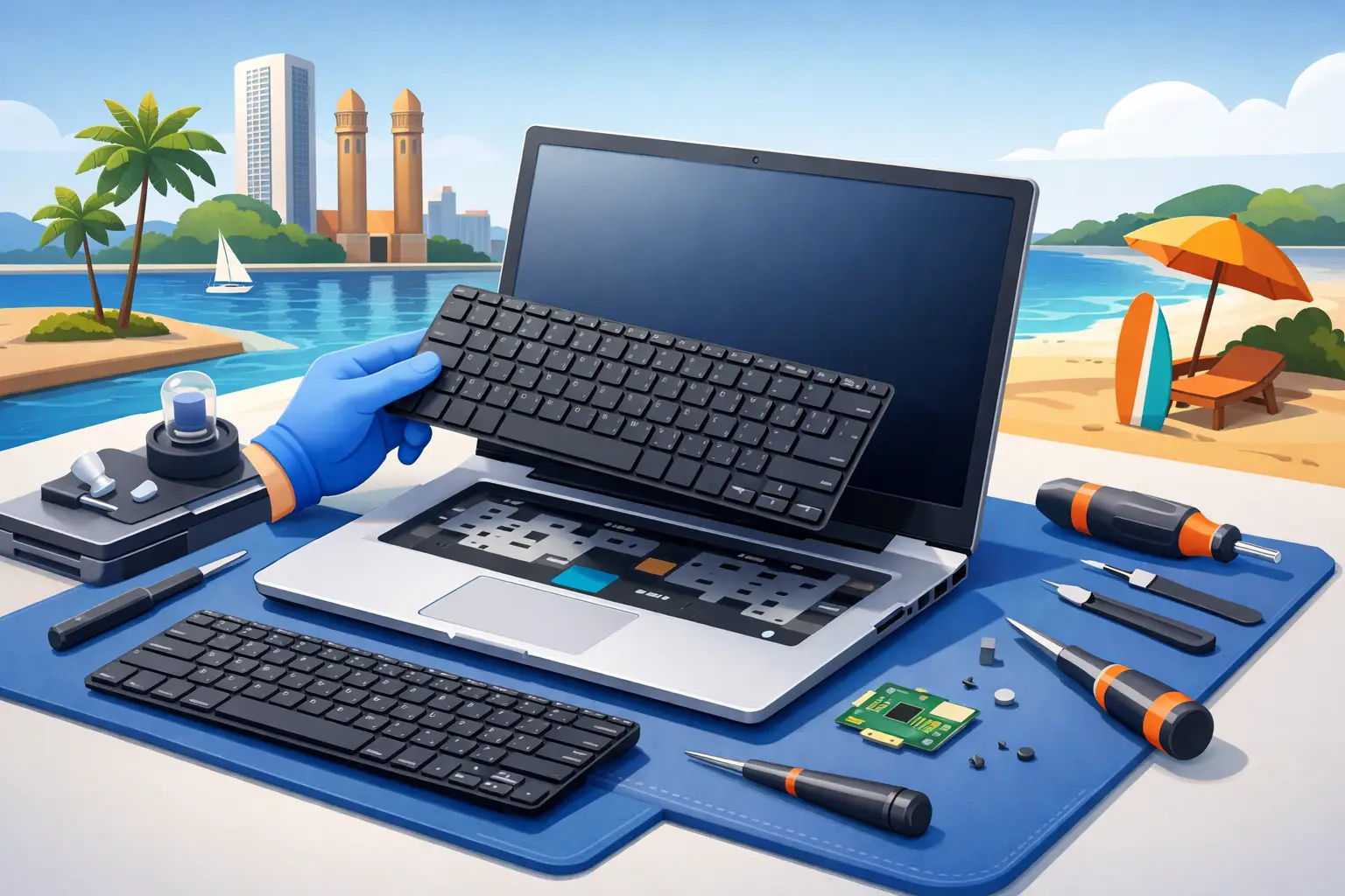 Troca de teclado notebook Recife: quando fazer